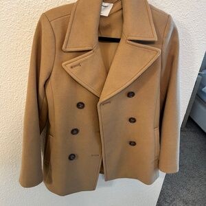 Camel colored pea coat